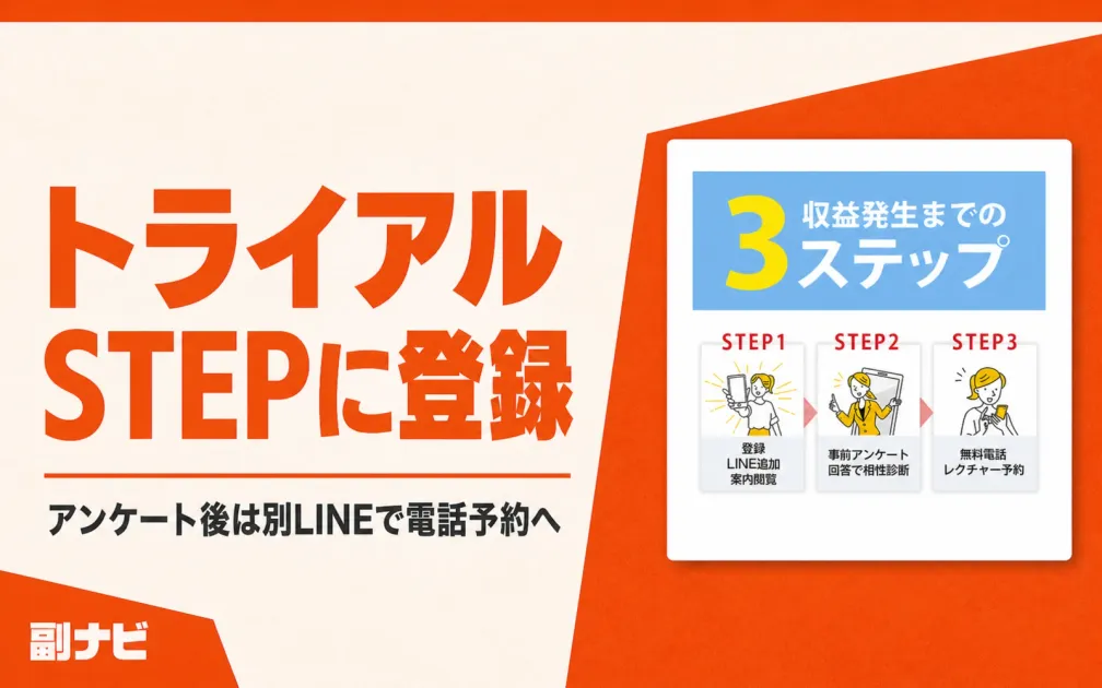 トライアルSTEPに登録してみた結果｜アンケート後は電話予約へ